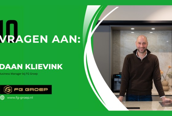 10 vragen aan… Daan Klievink, Business Manager binnen FG Groep