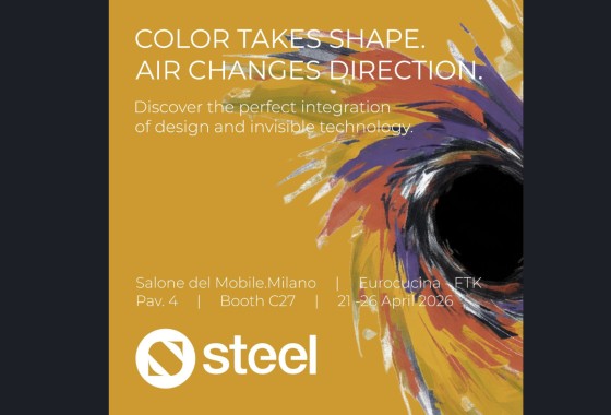 Kleurrijke deelname van Steel aan EuroCucina 2026