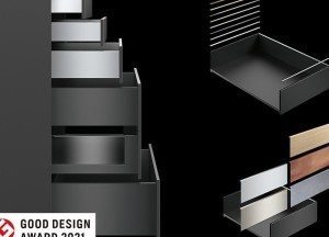 \'Good Design Award 2021\' voor het AvanTech YOU schuifladeplatform van Hettich