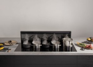 Novy panorama inductie kookplaat met afzuiging